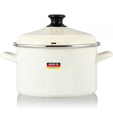 Hamptons IH電磁爐適用HEL琺琅雙耳鍋 80-20 VNC, 香草奶油白, 20cm