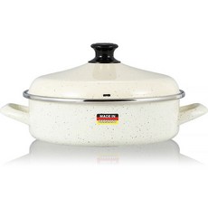 Hamptons IH電磁爐適用HEL琺琅雙耳鍋 80-20 VNC, 香草奶油白, 24cm