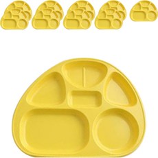 LOHJA 兒童分隔餐盤 804款 10入, 淡黃色, 單品