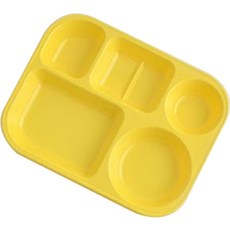 LOHJA 兒童分隔餐盤 801款, 淡黃色, 單品, 1個