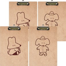 moong9 Boba 木質書寫板 2款套組, 2套, 混色