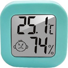 Quardi生產數位溫濕度計, 綠色, 1入