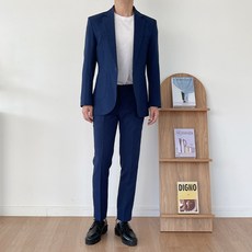 UNTAPPED 男士夏季亞麻口袋單扣西裝外套 + 長褲套裝