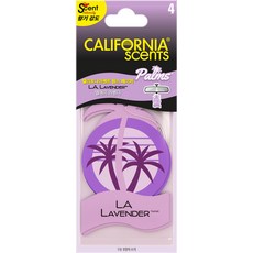 CALIFORNIA scents 芳香劑紙片掛式LA薰衣草香 正裝 4入, 薰衣草香, 26g, 1袋