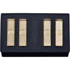 H.Jin 傳統湯匙筷子架, 金色, 4個