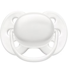 PHILIPS 飛利浦 AVENT 新安怡 超柔軟安撫奶嘴, 0-6個月, 白色