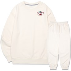 디엘크리 남성용 16컬러 슈루즈베리 스몰로고 맨투맨 + 조거 팬츠 트레이닝 상하의 세트