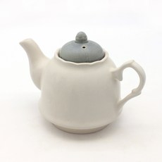 달소금 국산 무광 도자기 투톤 차주전자, 500ml, 다크그레이, 1개
