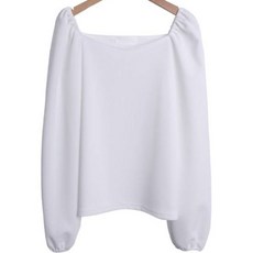 린다샵 나슨가 스퀘어넥 러비 오프숄더 블라우스 cpbl4962k31