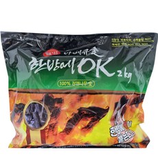 제이티 토치없이 한방에 OK 숯, 1개, 2kg