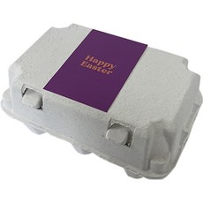 Tina Picnic 復活節 6入 雞蛋包裝盒 紫色貼紙, 10個, 單品