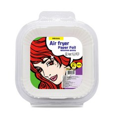 TUTU 氣炸鍋白色烘焙紙 小型方形 16 x 4.5 cm, 1個