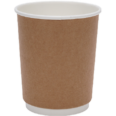 공컵 무지 크라프트 이중 종이컵 300ml, 1박스, 200개입