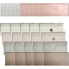 Leumie 祝賀零用錢信封 4款 x 5入 + 內頁 2款 x 10入 + 貼紙 20入 套組, 1套, 混合色