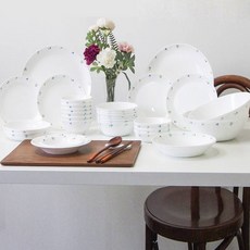 Bacile Daon 10人份家庭餐具組 40件, 1套, 餐具8種, 混色