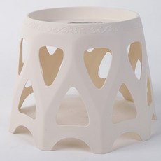 라젠다 감성 인테리어 화분 받침 미디움, 화이트, 1개