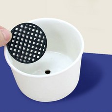 Simkungri 花盆圓形底網 100入, 黑色, 100個