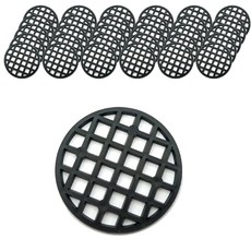 Simkungri 花盆圓形盆底網 100p, 黑色, 100個