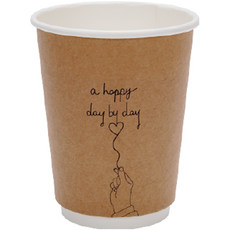GONG CUP 書法雙層紙杯Day by Day 360ml 200入, 1個