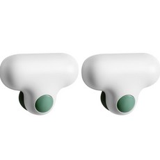 solve living 超迷你矽膠浴室玻璃窗車用除水器 白色, 2個