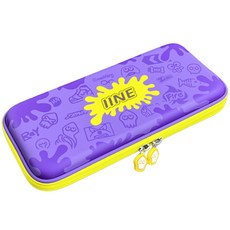 Upmarket IINE 良值 任天堂 Switch OLED 漆彈大作戰 主題 EVA 硬殼包 紫色, 單一商品, 1個