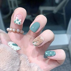 Maket Gamseong 少女風格美甲片, NO.16, 3個