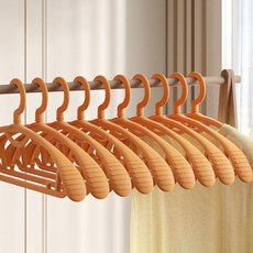 Narin Narae防滑寬肩衣架, 橘色, 10個