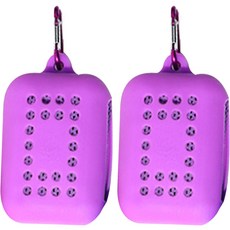 Clara 冰涼運動毛巾, 紫色, 2個