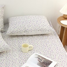 CHOUETTROOM Audrey 60支純棉鬆緊帶床墊, 紫色