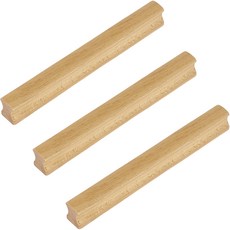 요롬코롬 원목 가구 나무손잡이 F타입, 원목색, 3개