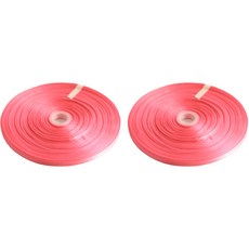 아이엔피 공단리본 2개 6mm, 159 형광핑크, 90m