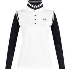 miwoo golf 女款Lux高爾夫拼色層次長袖高爾夫球衣 MW3S602