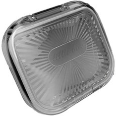 便攜式透明矯正器維持器假牙盒 小, 白色, 1個