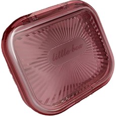 便攜式透明矯正器維持器假牙盒 小, 粉紅色, 1個