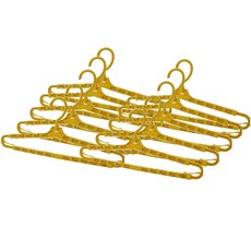 이사벨홈 길이조절 옷걸이, 옐로우, 10개