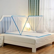 Cube 易折疊蚊帳 單人床適用, 藍色