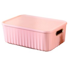 SJ多用途收納整理生活箱 L, 粉色, 1個