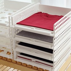 BONOHOUSE 全抽式衣物整理堆疊收納盤 中型, 10個, 單一顏色