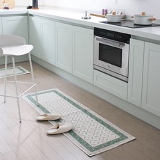 sina&somo 棉質腳踏墊, 綠色