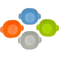 Haribo 金熊麥片碗4件組, 1套, 橘色, 藍色, 燕麥色, 綠色