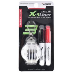 KOVISS Golfia 鋼製三線球內膽+2款姓名筆+練習用高爾夫球套組