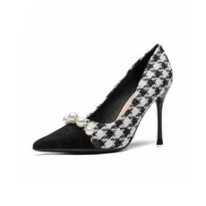 페이퍼먼츠 빅 진주볼 첵스 봄 가을 하이힐 01178 8cm