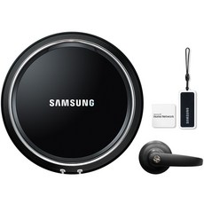 SAMSUNG 三星 SDS 自助安裝數位門鎖 SHP-A20+玄關燈 黑色+鑰匙 隨機出貨+鑰匙環 隨機出貨組, SHP-A20