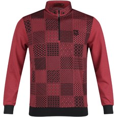 Yamaguchi Lux Golf 男士獨特半拉鍊長袖高爾夫襯衫 YG3S402