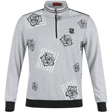 luxgolf Yamaguchi 男款 獨特半拉鍊長袖高爾夫球衫 YG3S403