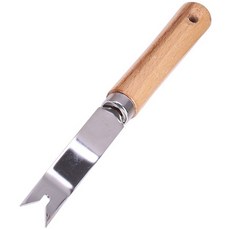 농사 원예 삽 삼지창 05 나무손잡이 잡초제거기, 2개