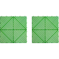 圓拳陽台花盆墊 綠色, 2個