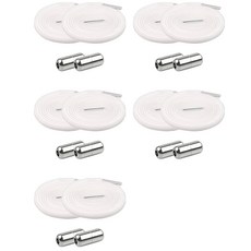 aydshop 膠囊彈力鞋帶 2入, 白色, 5個