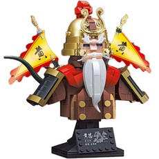 Decool 迪庫積木 Bricool 英雄三國志 五虎上將軍 黃忠 積木 兼容 玩具, 混合色, 1個