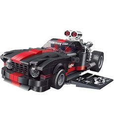 Decul 積木炫酷極品飛車汽車積木兼容玩具 KC006, 混合顏色